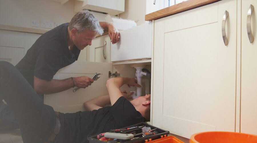 Professional burst pipe repair services in New Augusta, MS